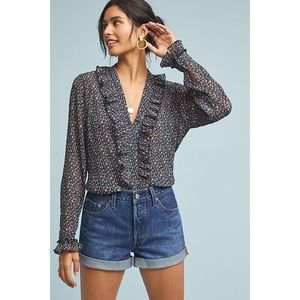 levi’s high rise denim shorts size 26